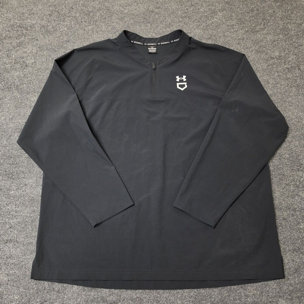 UA Utility Pro Cage Jacket Mens 3XL 1/4 Zip Pullover Vented Water Resistant